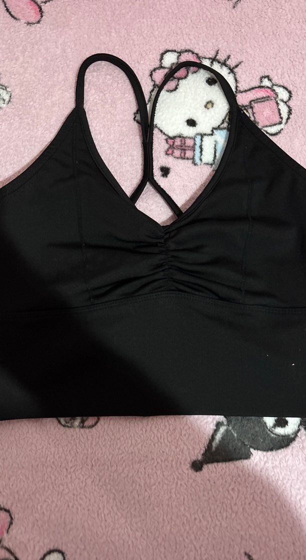 Siyah Goth Sporcu Sütyeni - Görsel 4