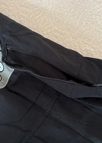 kawaii cutecore Nakışlı Siyah Kısa Salopet - Görsel 9