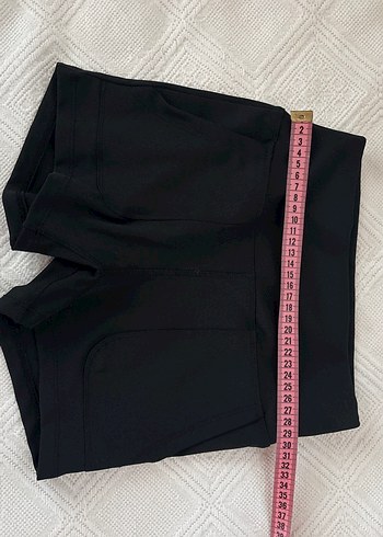 Siyah Mini Fit spor şort Tayt - Görsel 18