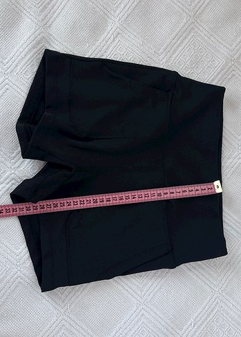 Siyah Mini Fit spor şort Tayt - Görsel 20