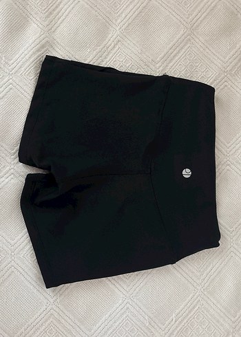 Siyah Mini Fit spor şort Tayt - Görsel 12
