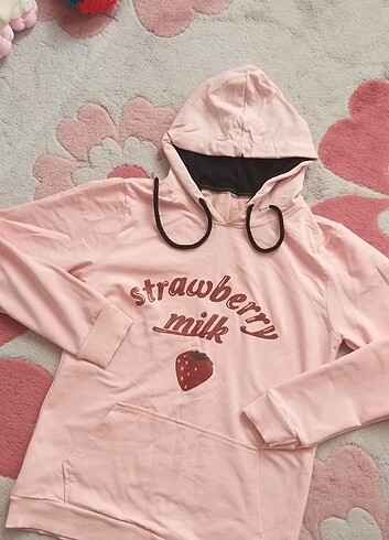 Sweat çilek strawberry milk sweatshirt lolita cosplay aesthetic 