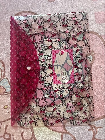  Beden pembe Renk Hello kitty çıtçıt dosya