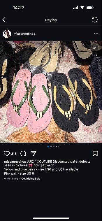 35 Beden pembe Renk Juicy couture topuklu ikonik vintage 2000s sandalet