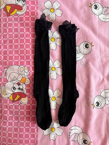 Diğer Kawaii siyah diz altı çorap