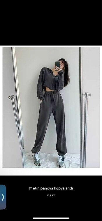 xs Beden gri Renk Kawaii pantolon jogger eşofman Kore tarzı