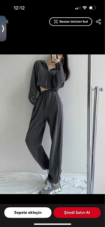 Diğer Kawaii pantolon jogger eşofman Kore tarzı