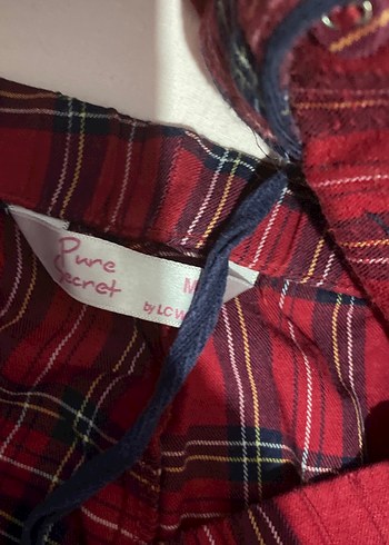 LC Waikiki Kırmızı Ekose Desen Kadın Pijama Takımı