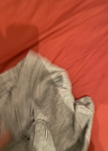 Gri Kadın Rahat Kesim Keten Eşofman - Görsel 3