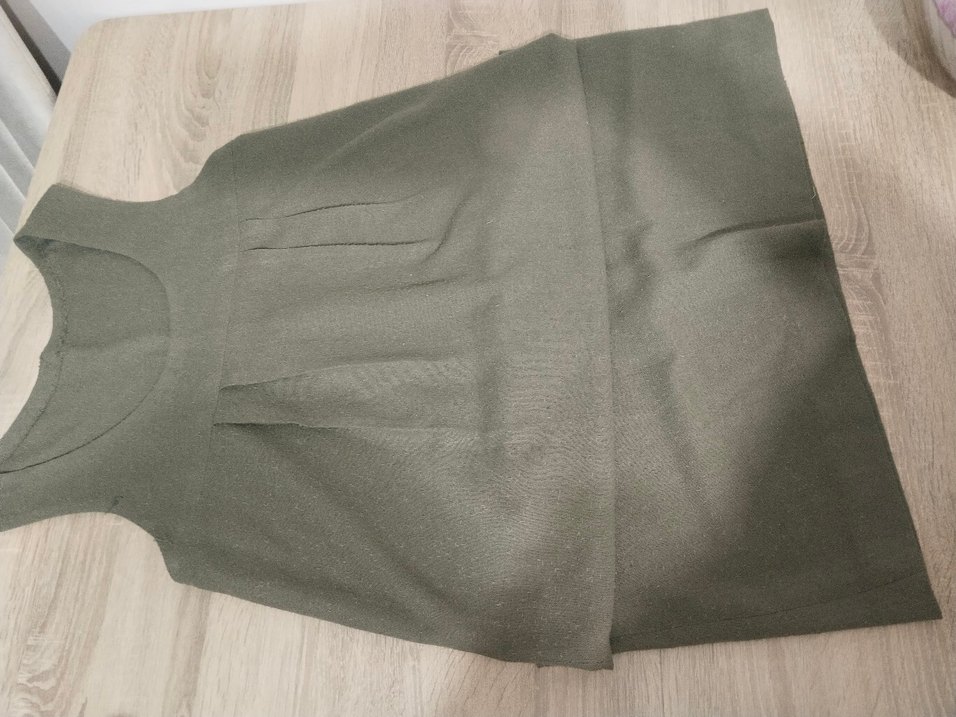 Gri Kolsuz Midi Hamile Elbisesi - Görsel 4