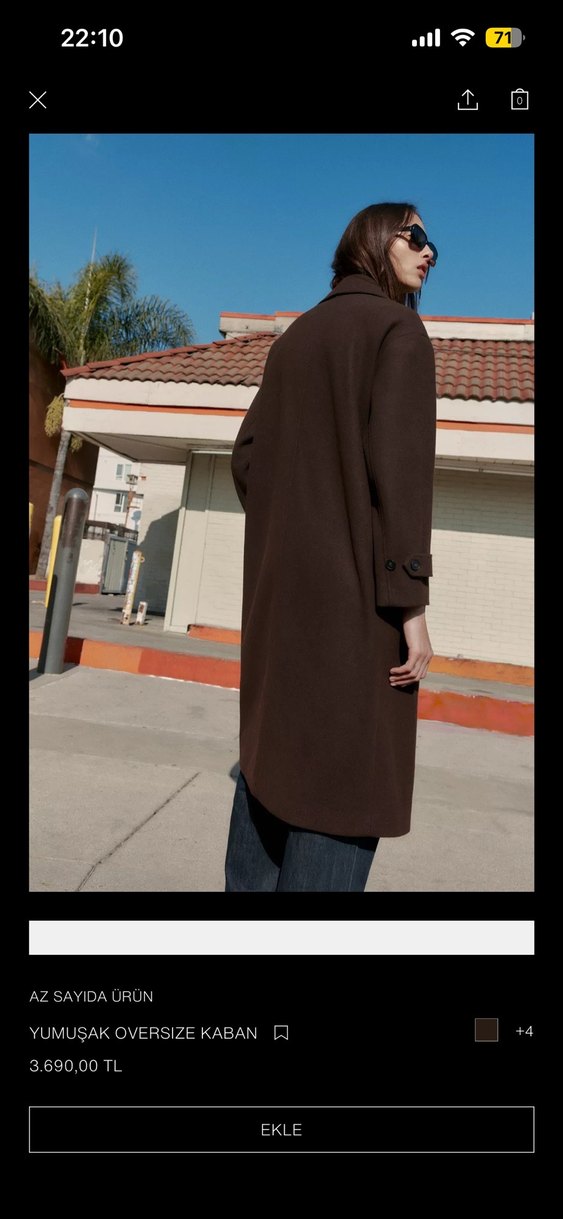Zara kadın kaban - Görsel 2