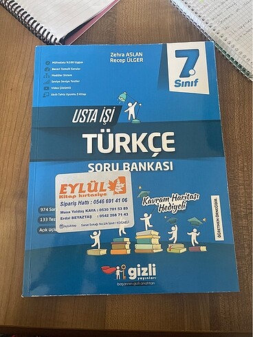 7. sınıf türkçe test kitabı
