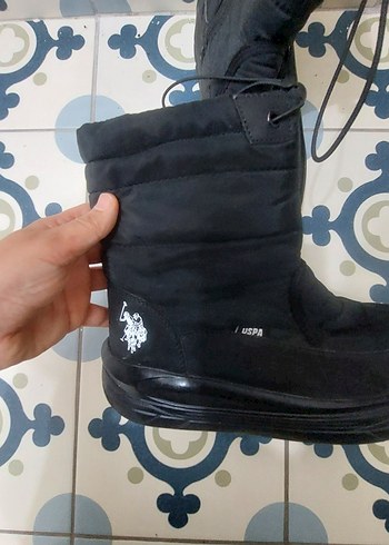 Kadın Siyah Platform Topuklu Gotik Kauçuk Bot - Görsel 2