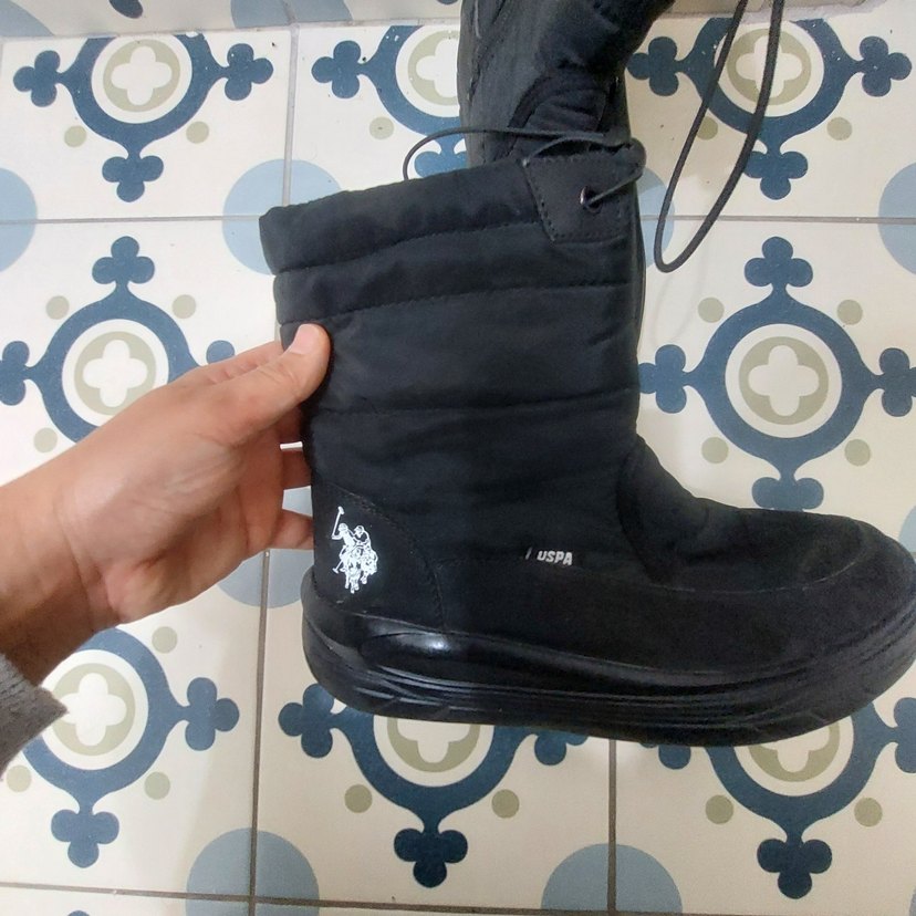 Kadın Siyah Platform Topuklu Gotik Kauçuk Bot - Görsel 2