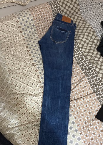Kadın Mavi Denim Normal Paça Kot Pantolon - Görsel 3