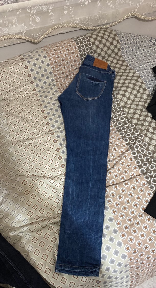 Kadın Mavi Denim Normal Paça Kot Pantolon - Görsel 3