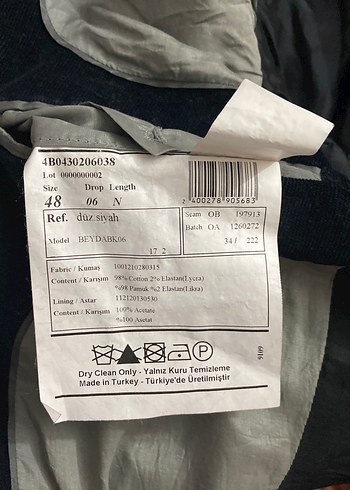 Düğmeli Gri Erkek Ceket, Normal Kesim - Görsel 3