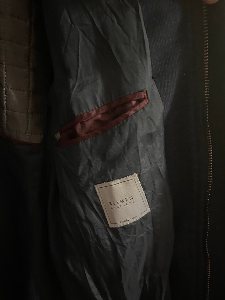 Düğmeli Siyah Erkek Klasik Midi Kaban - Görsel 3