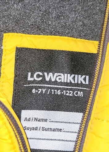 LC Waikiki Lcw sarı 6_7 yaş sarı çocuk mont