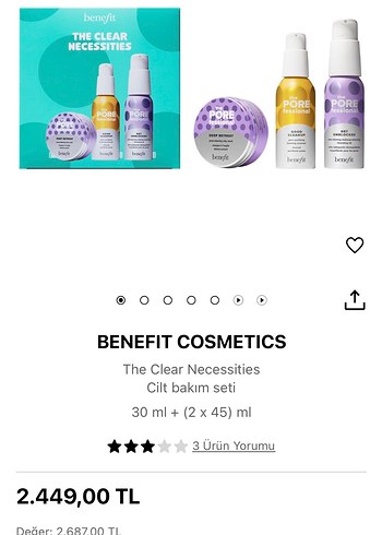 Benefit Cosmetics The Clear Necessities Cilt Bakım Seti