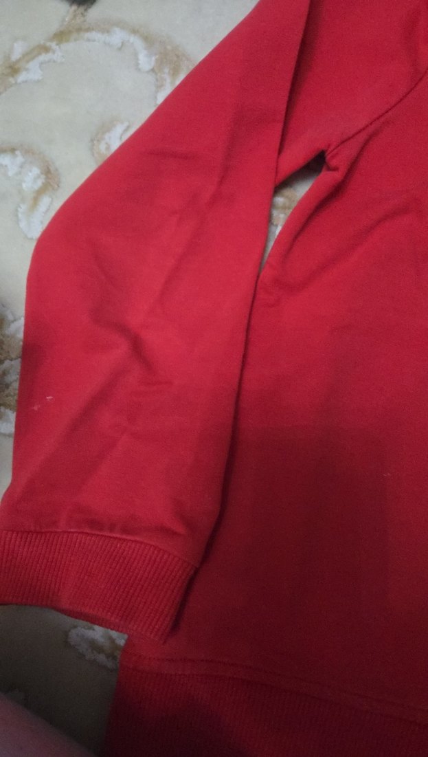 Kız Çocuk Kırmızı Baskılı Sweatshirt - Görsel 5