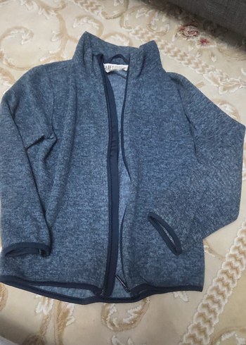 Gri Erkek cocuk Fermuarlı Yüksek Yakalı Polar - Görsel 3