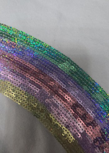 Kız Çocuk Payetli Beyaz Sweatshirt - Görsel 2