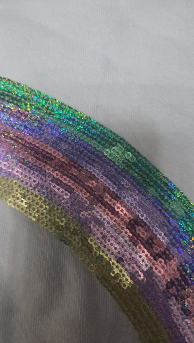 Kız Çocuk Payetli Beyaz Sweatshirt - Görsel 2