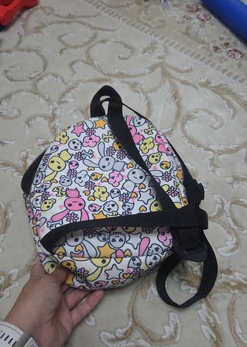 Çok Renkli Pastel Çocuk Okul Çantası - Görsel 3