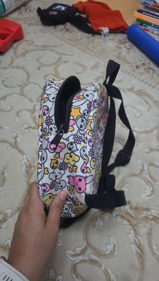 Çok Renkli Pastel Çocuk Okul Çantası - Görsel 2