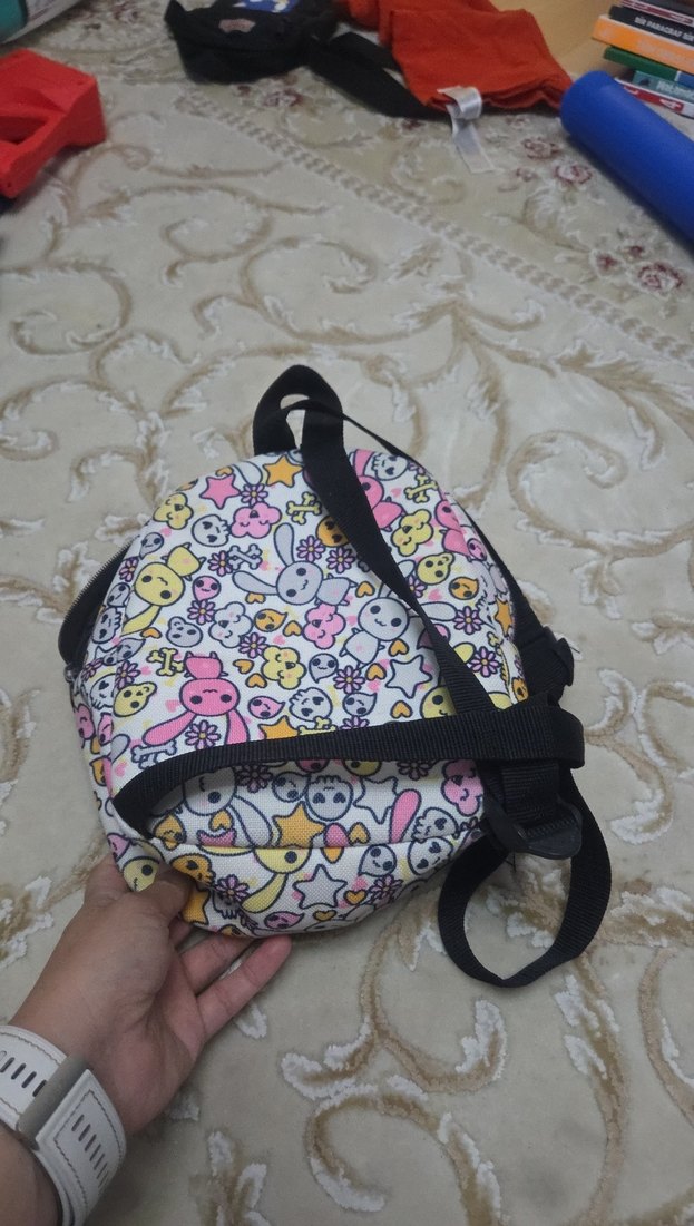 Çok Renkli Pastel Çocuk Okul Çantası - Görsel 3