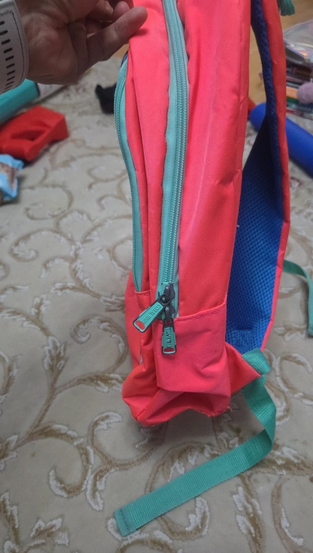 Pembe Çocuk Okul Çantası Flamingo Desenli - Görsel 3