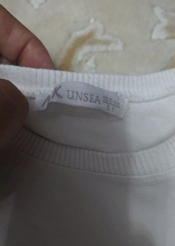 Kızlar için Payetli Beyaz Sweatshirt - Görsel 4