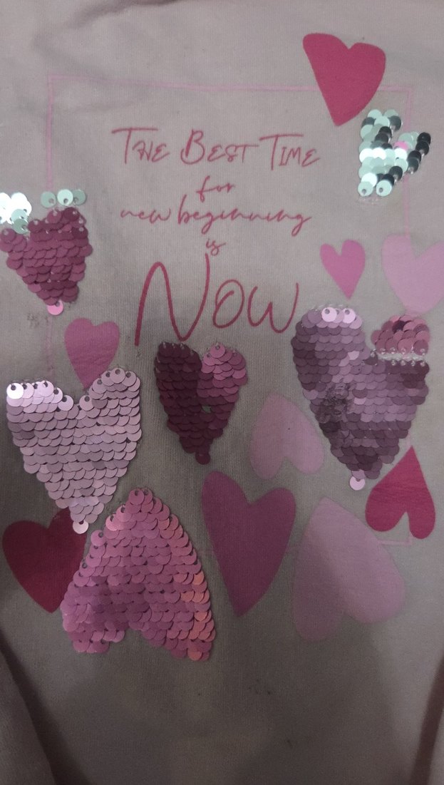 Kız Çocuk Pembe Uzun Kollu Sweatshirt - Görsel 3