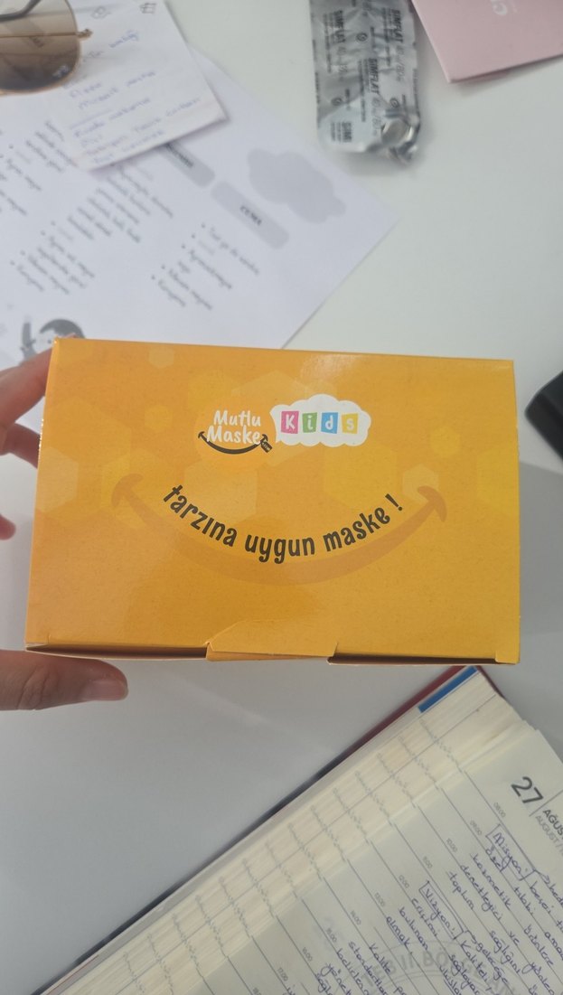 Mutlu Kids 3 Katlı Tek Kullanımlık Çocuk Maskesi - Görsel 5