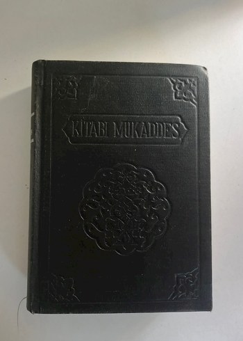 Kitabı Mukaddes Siyah Kapaklı Dini Kitap CİLTLİ 1958 BASIM