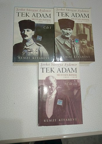 Tek Adam Mustafa Kemal 3 Cilt Set - Sevket Sireyya Aydemir SIFIR