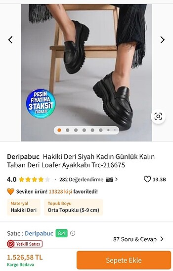 Loafer Kadın Deri Ayakkabı