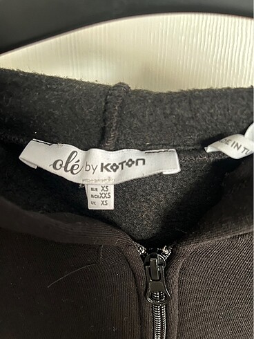 Koton Kapşonlu crop hırka