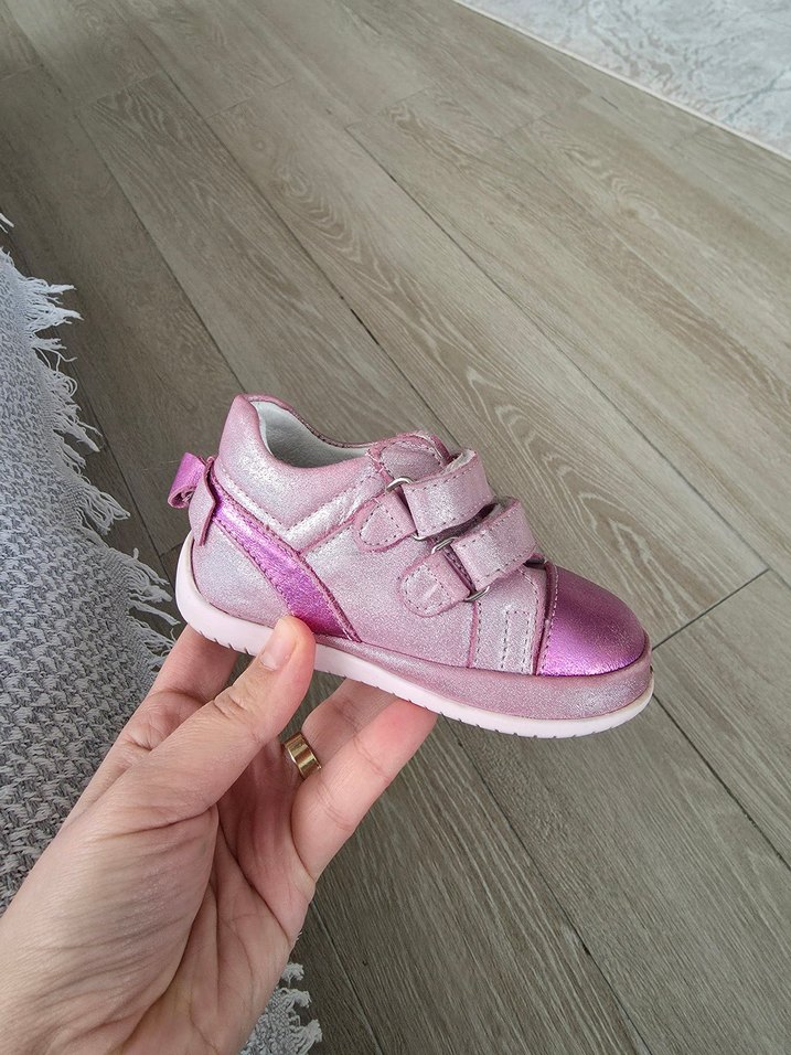 Kız Çocuk Pembe Cırt Cırtlı Spor Ayakkabı - Görsel 5