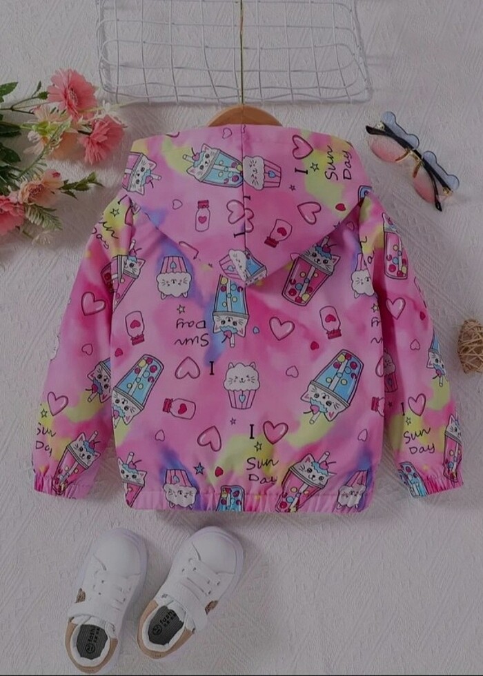 Kız çocuk yağmurluk , ceket  - Görsel 2