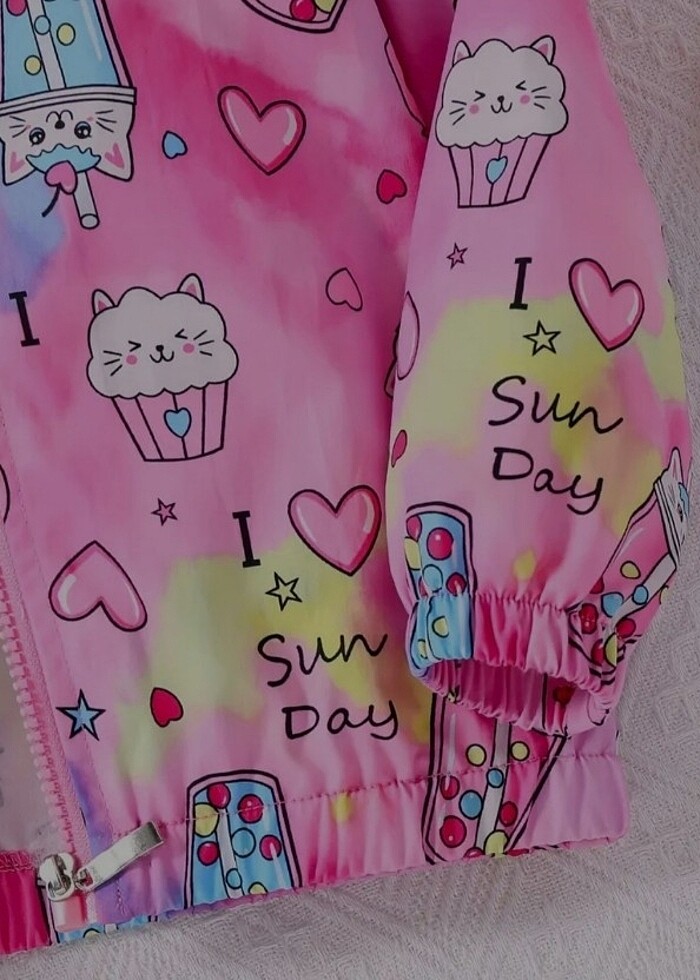 Kız çocuk yağmurluk , ceket  - Görsel 3