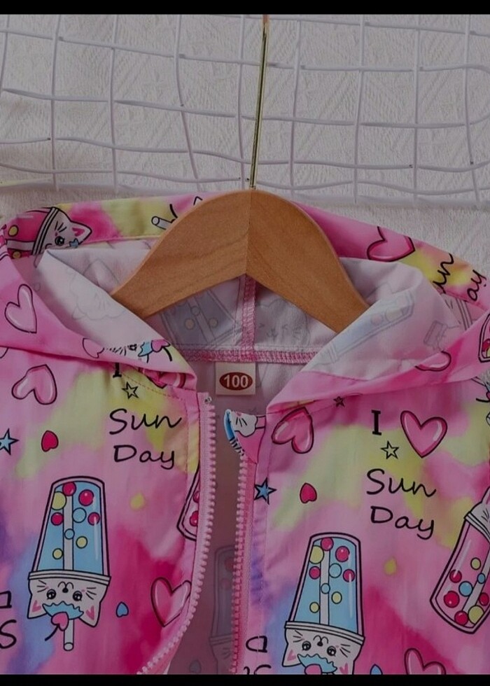 Kız çocuk yağmurluk , ceket  - Görsel 5