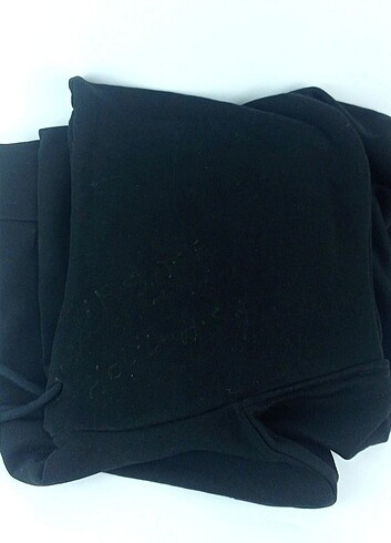 l Beden siyah Renk Sıfır Üç İplik Oversize Sweatshirt