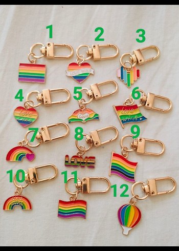 LGBT Pride Gökkuşağı Anahtarlık