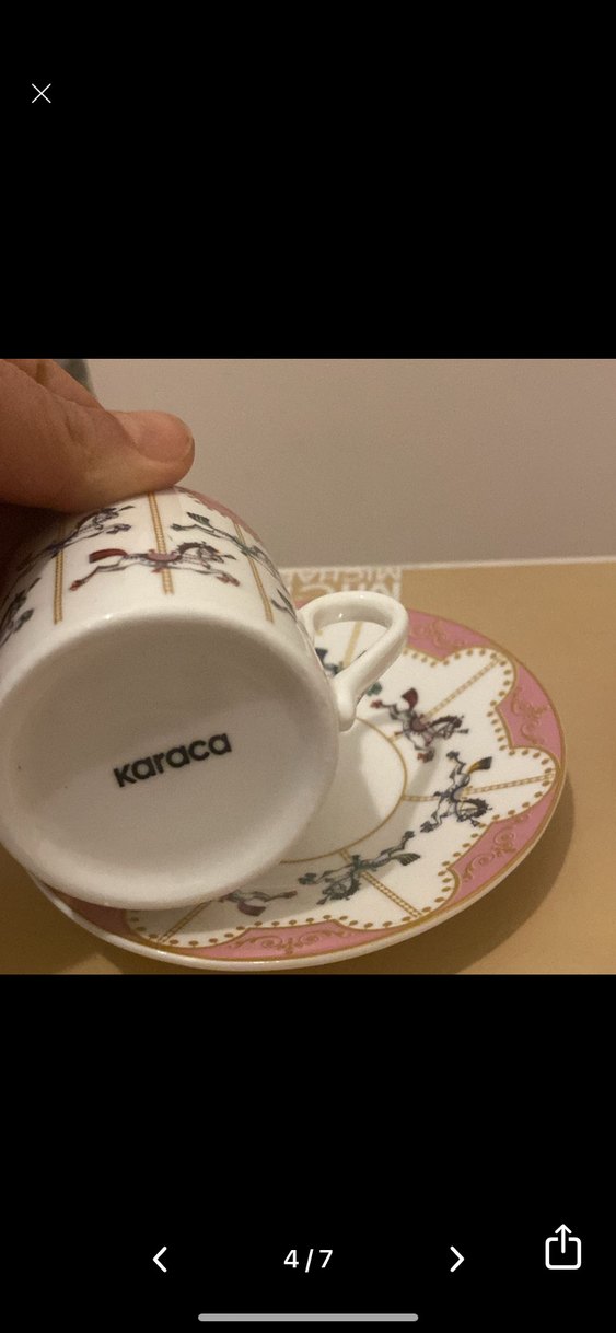 Karaca atlı karınca kahve fincanı - Görsel 4