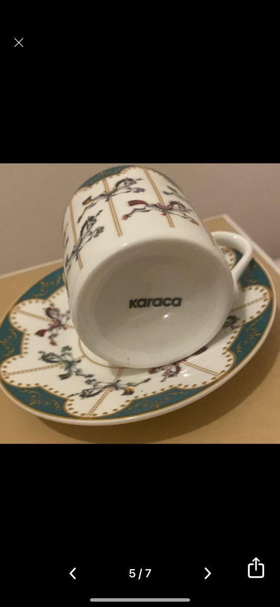 Karaca atlı karınca kahve fincanı - Görsel 5