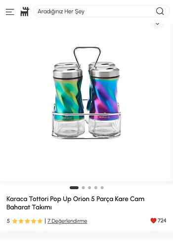 Karaca tottoria pop up orion 5 parça - Görsel 2