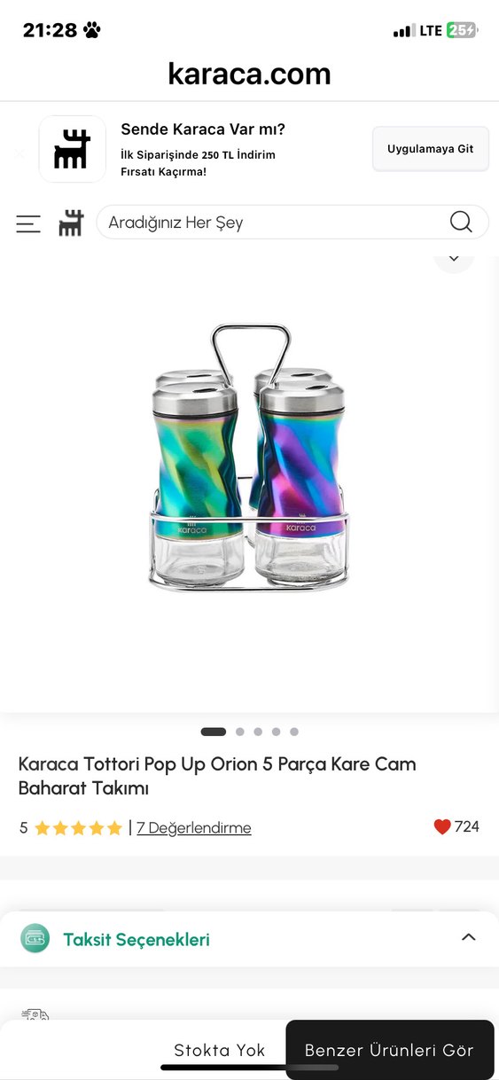 Karaca tottoria pop up orion 5 parça - Görsel 2