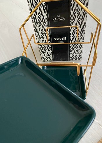 Karaca Altın Renkli iki katlı servis - Görsel 3